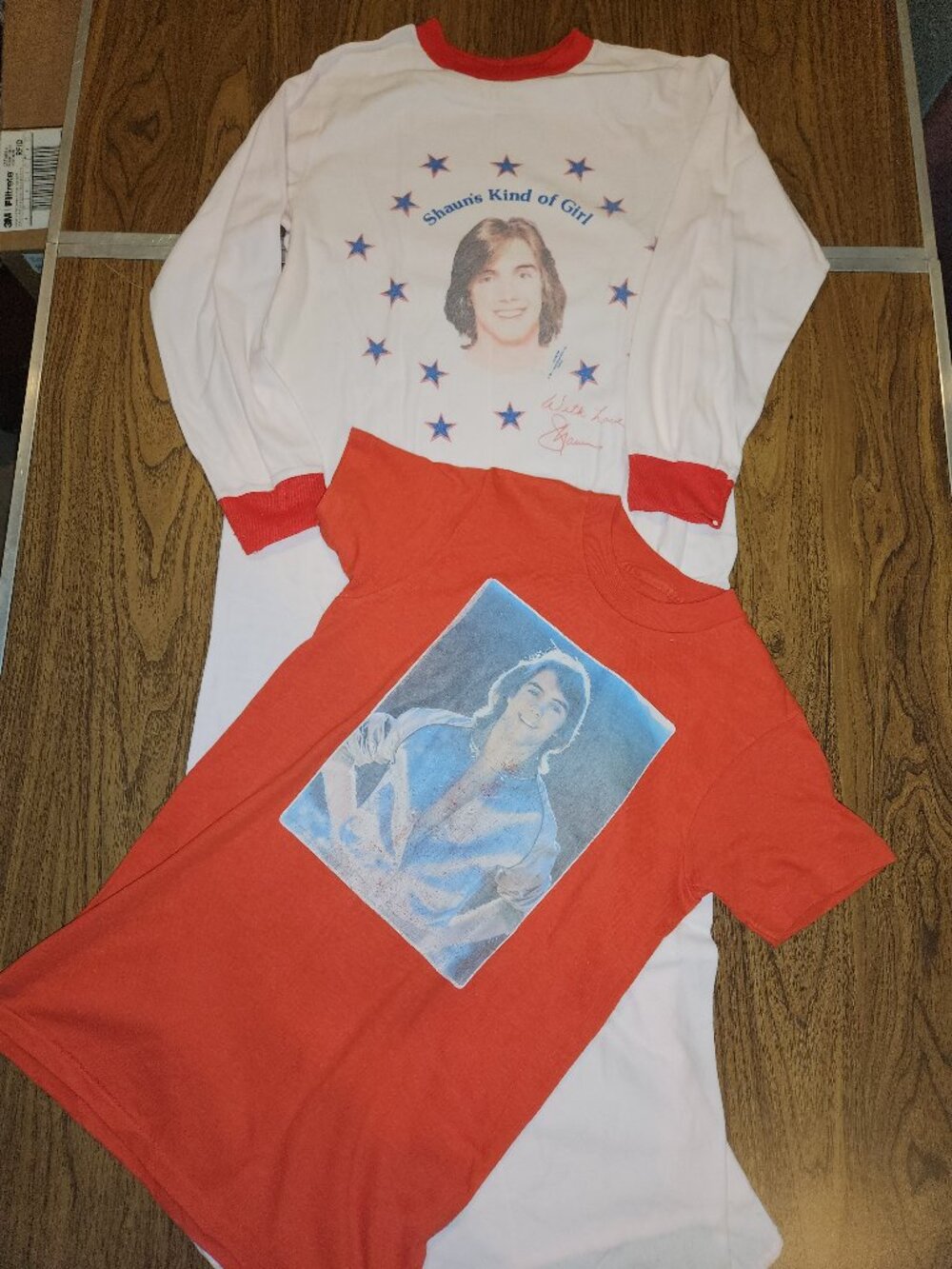Vintage SHAUN CASSIDY LOT 1978 Sears Growing Girl Shaun's Girl Nightgown T Shirt